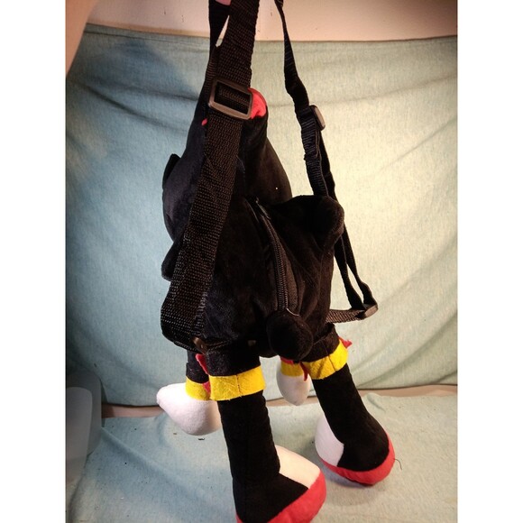 Sonic Shadow 18" Plush Backpack Black - Picture 3 of 3